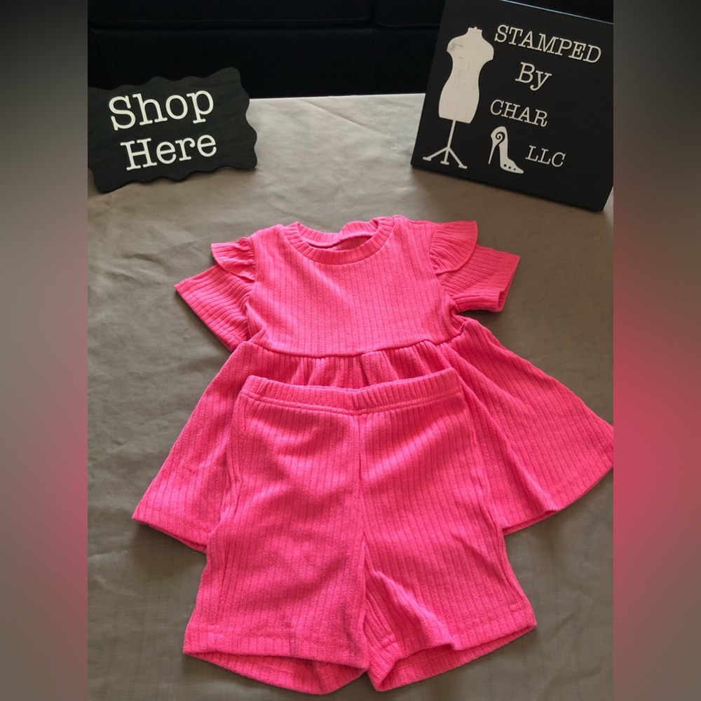 Rose Red Short Set - Picture 2 of 4